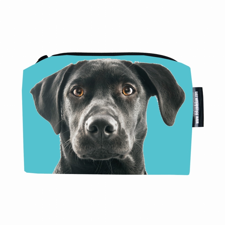 kosmetyczka labrador czarny na niebieskim.jpg