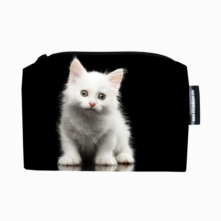 kosmetyczka kot biały mini .jpg